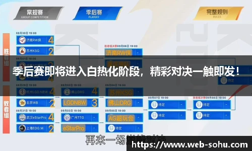 季后赛即将进入白热化阶段，精彩对决一触即发！